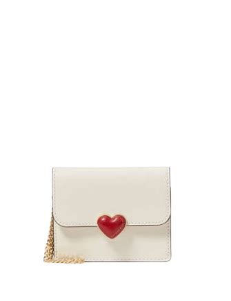 ️Kate Spade Valentine Heart Hardware Small Compact Flap Card Holder 